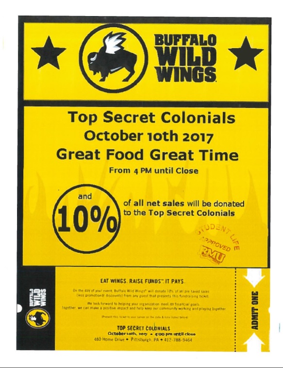 Buffalo Wild Wings Flyer